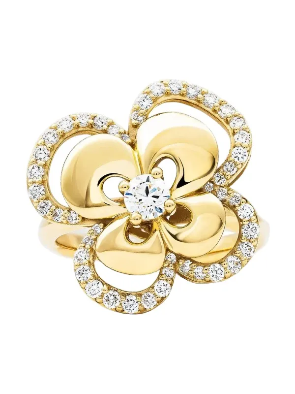 Miseno Women's Ischia 18K Yellow Gold & 0.71 TCW Diamond Flower Ring