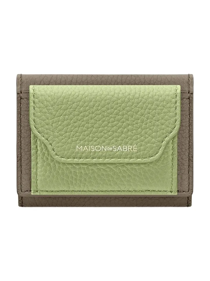 MAISON de SABRÉ Women's Leather Compact Trifold Wallet