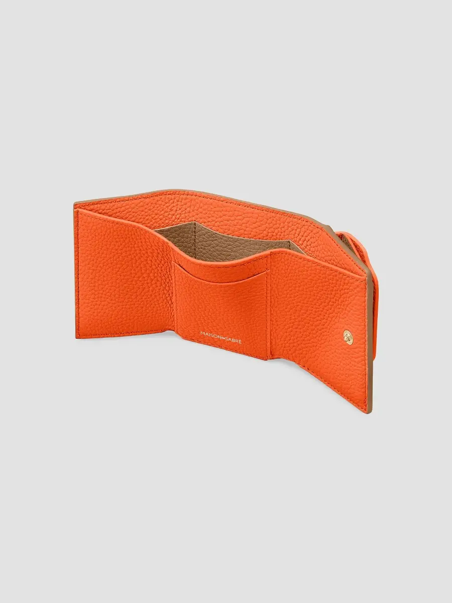 MAISON de SABRÉ Women's Leather Compact Trifold Wallet | Thumbnail 3 MAISON de SABRÉ Women's Leather Compact Trifold Wallet | Thumbnail 3