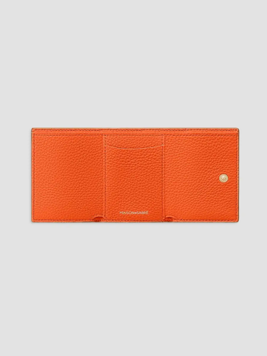 MAISON de SABRÉ Women's Leather Compact Trifold Wallet | Thumbnail 5 MAISON de SABRÉ Women's Leather Compact Trifold Wallet | Thumbnail 5