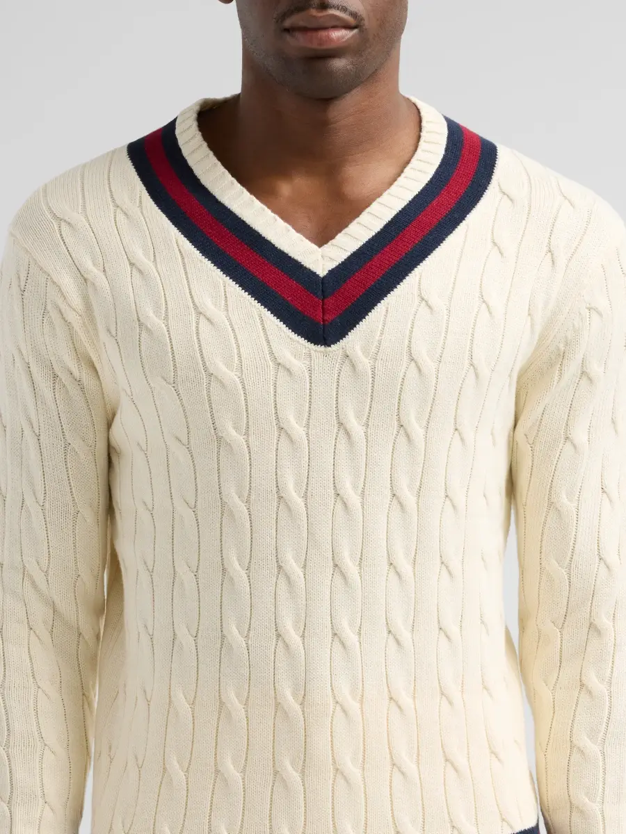 Boast Men Cotton-Blend Cable-Knit Sweater | Thumbnail 5 Boast Men Cotton-Blend Cable-Knit Sweater | Thumbnail 5