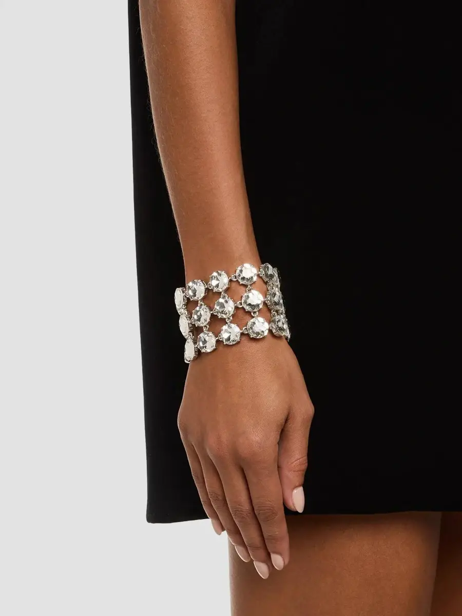 KENNETH JAY LANE Women's Rhodium-Plated & Crystal Bracelet - Crystal | Thumbnail 2 KENNETH JAY LANE Women's Rhodium-Plated & Crystal Bracelet - Crystal | Thumbnail 2