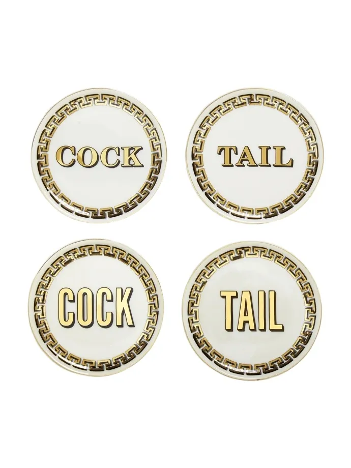 Jonathan Adler Cock/Tail Coasters