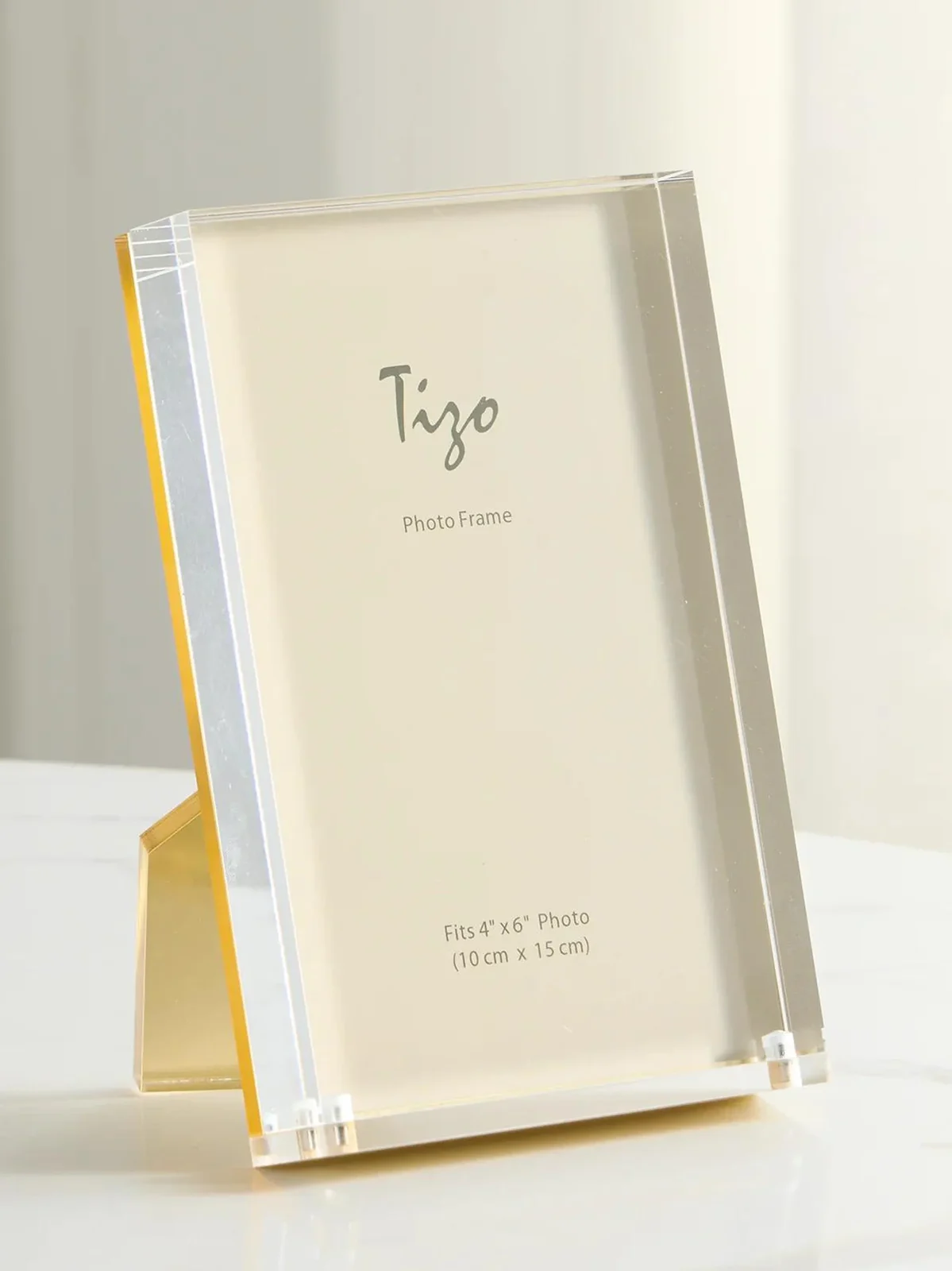 Tizo Acrylic Glass & Gold-Finish Photo Frame