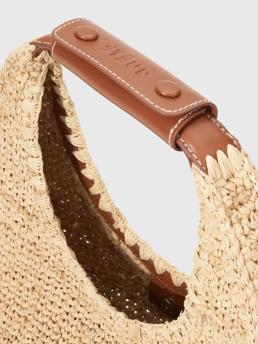 Staud Women's Moon Raffia Tote Bag | Thumbnail 3