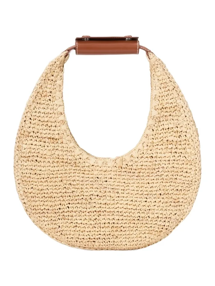 Staud Women's Moon Raffia Tote Bag