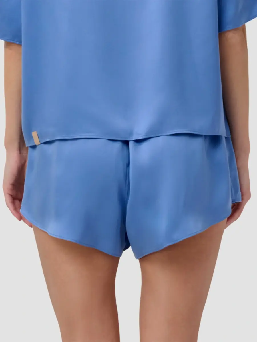 Lunya Women's Washable Silk Tie Front Short Set | Thumbnail 2 Lunya Women's Washable Silk Tie Front Short Set | Thumbnail 2