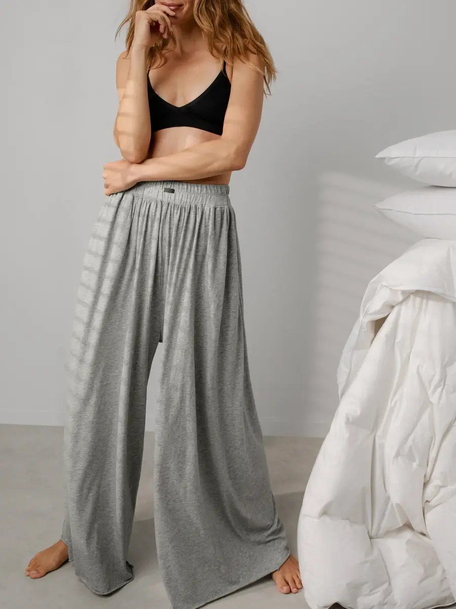 Lunya Women's Pima Wide Leg Pants | Thumbnail 4 Lunya Women's Pima Wide Leg Pants | Thumbnail 4