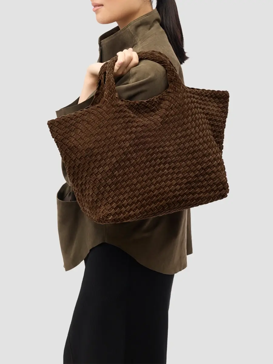 Naghedi Women's St. Barths Medium Suede Tote Bag | Thumbnail 3