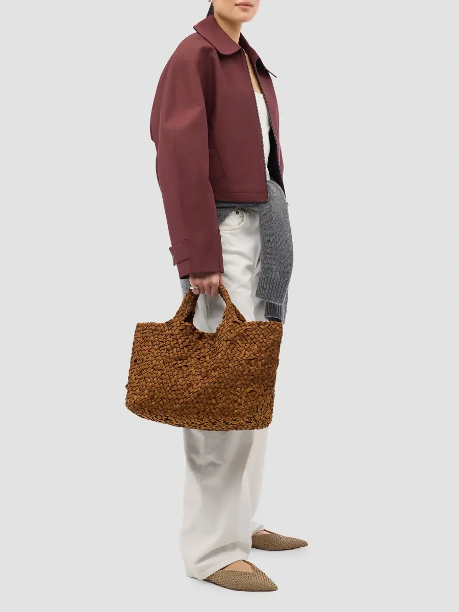 Naghedi Women's St. Barths Medium Nest Weave Tote Bag | Thumbnail 2
