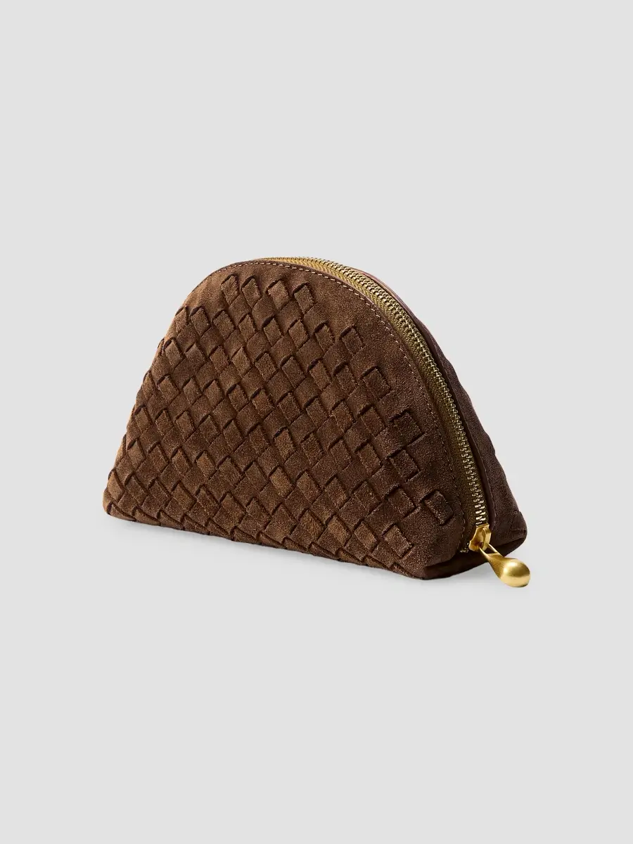Naghedi Atlas Suede Cosmetic Case | Thumbnail 2 Naghedi Atlas Suede Cosmetic Case | Thumbnail 2