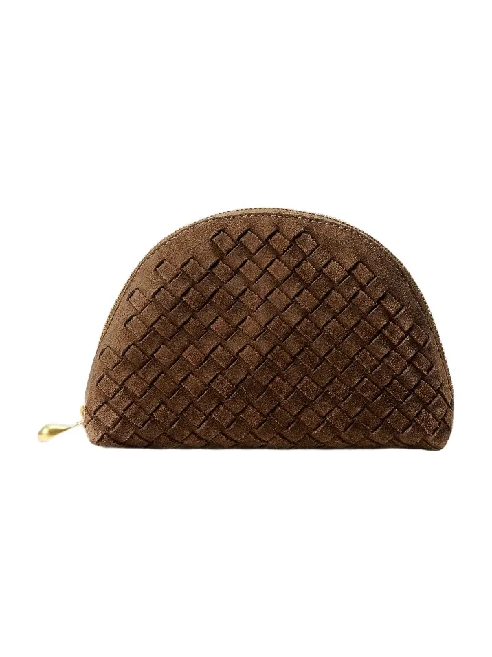 Naghedi Atlas Suede Cosmetic Case