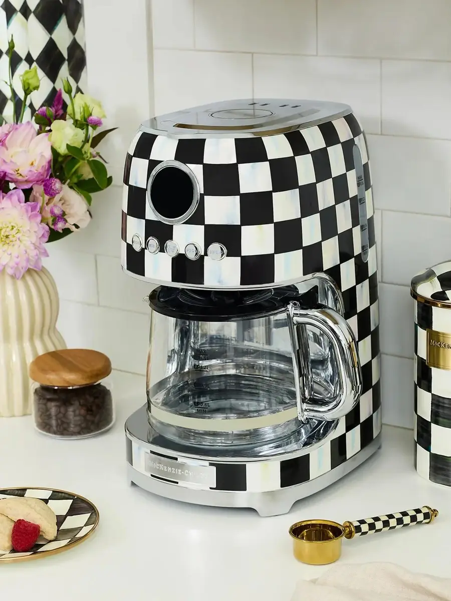 MacKenzie-Childs Courtly Check Drip Coffee Maker | Thumbnail 5