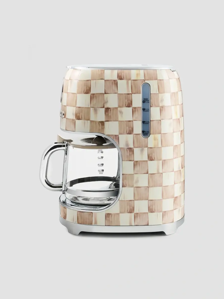 MacKenzie-Childs Mocha Check Drip Coffee Maker | Thumbnail 2
