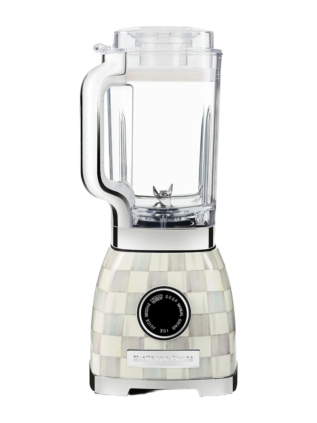 MacKenzie-Childs Sterling Check Blender