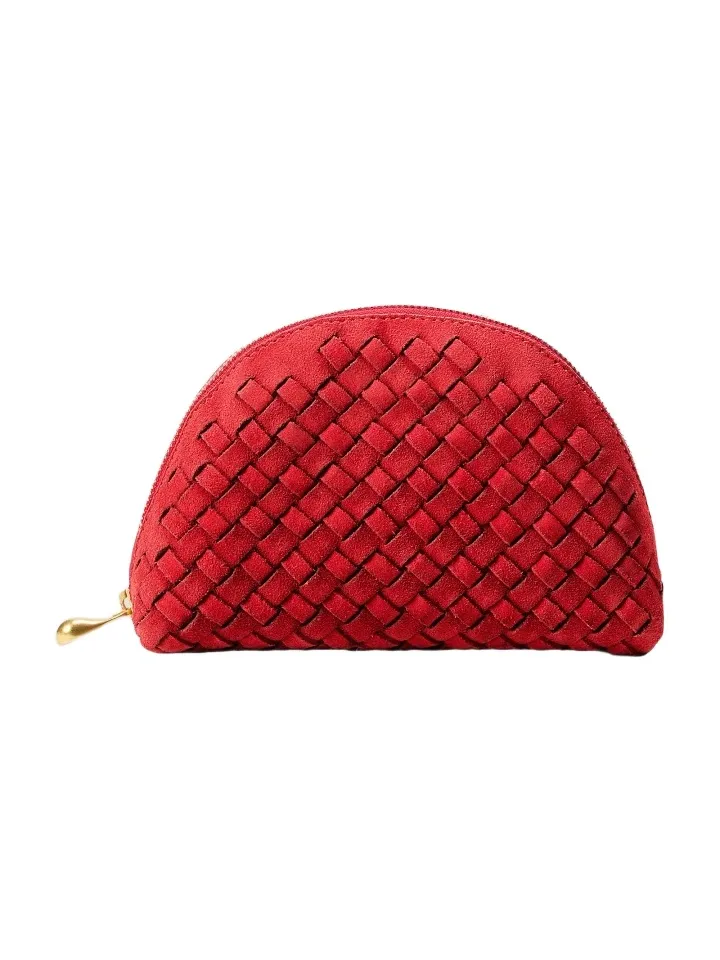 Naghedi Atlas Suede Cosmetic Case