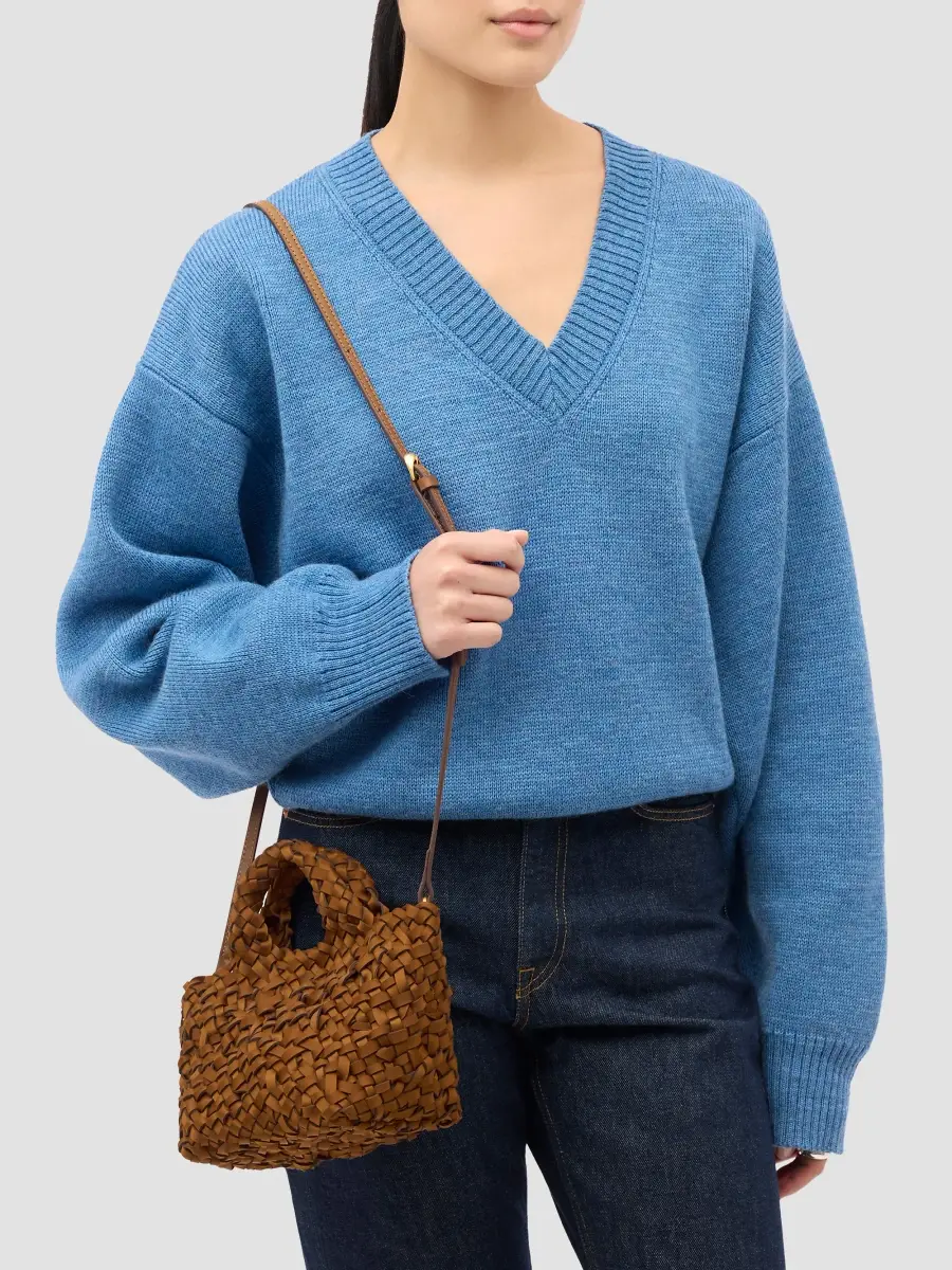 Naghedi Women's St. Barths Petit Nest Weave Top Handle Bag | Thumbnail 3 Naghedi Women's St. Barths Petit Nest Weave Top Handle Bag | Thumbnail 3