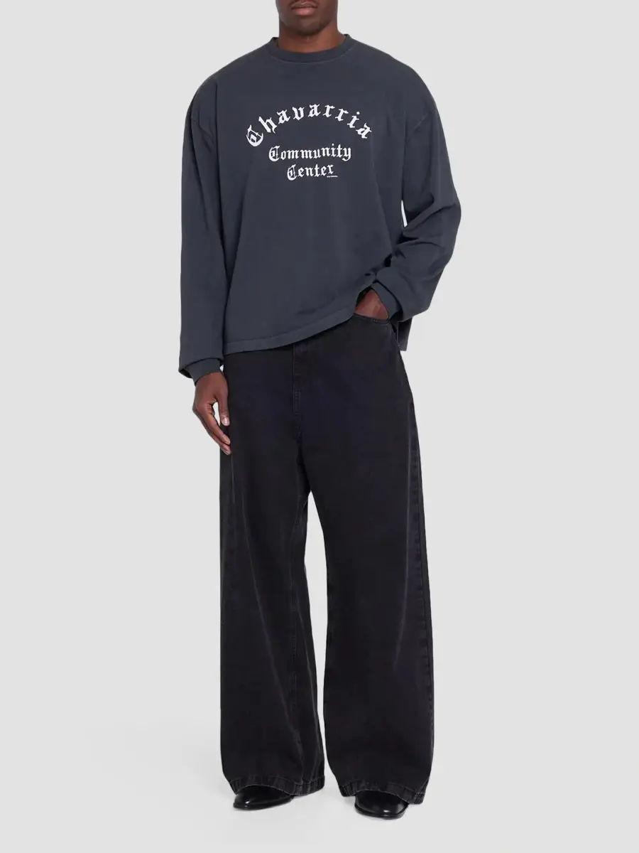 Willy Chavarria Men's Community Center Buffalo Long-Sleeve T-Shirt | Thumbnail 2