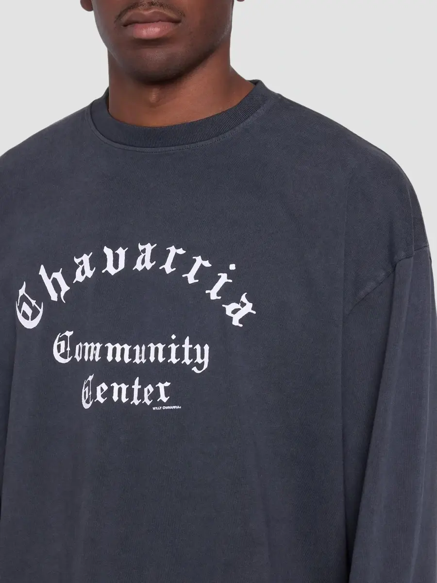 Willy Chavarria Men's Community Center Buffalo Long-Sleeve T-Shirt | Thumbnail 5