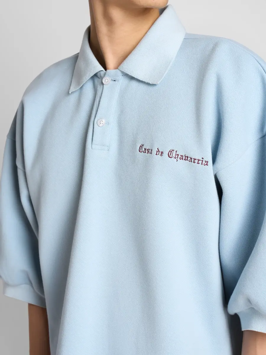 Willy Chavarria Men's Football Polo Shirt | Thumbnail 5 Willy Chavarria Men's Football Polo Shirt | Thumbnail 5