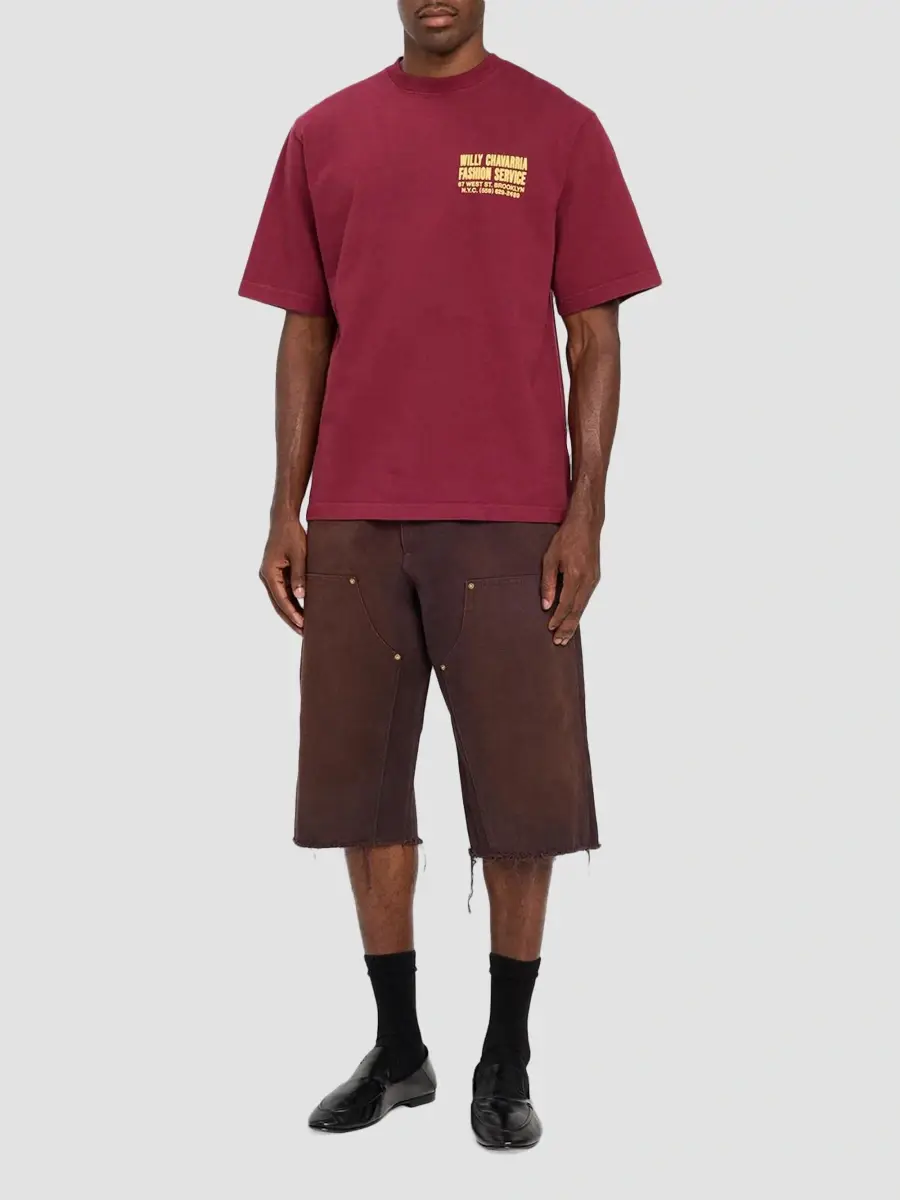 Willy Chavarria Men's Fashion Services Crewneck T-Shirt | Thumbnail 2