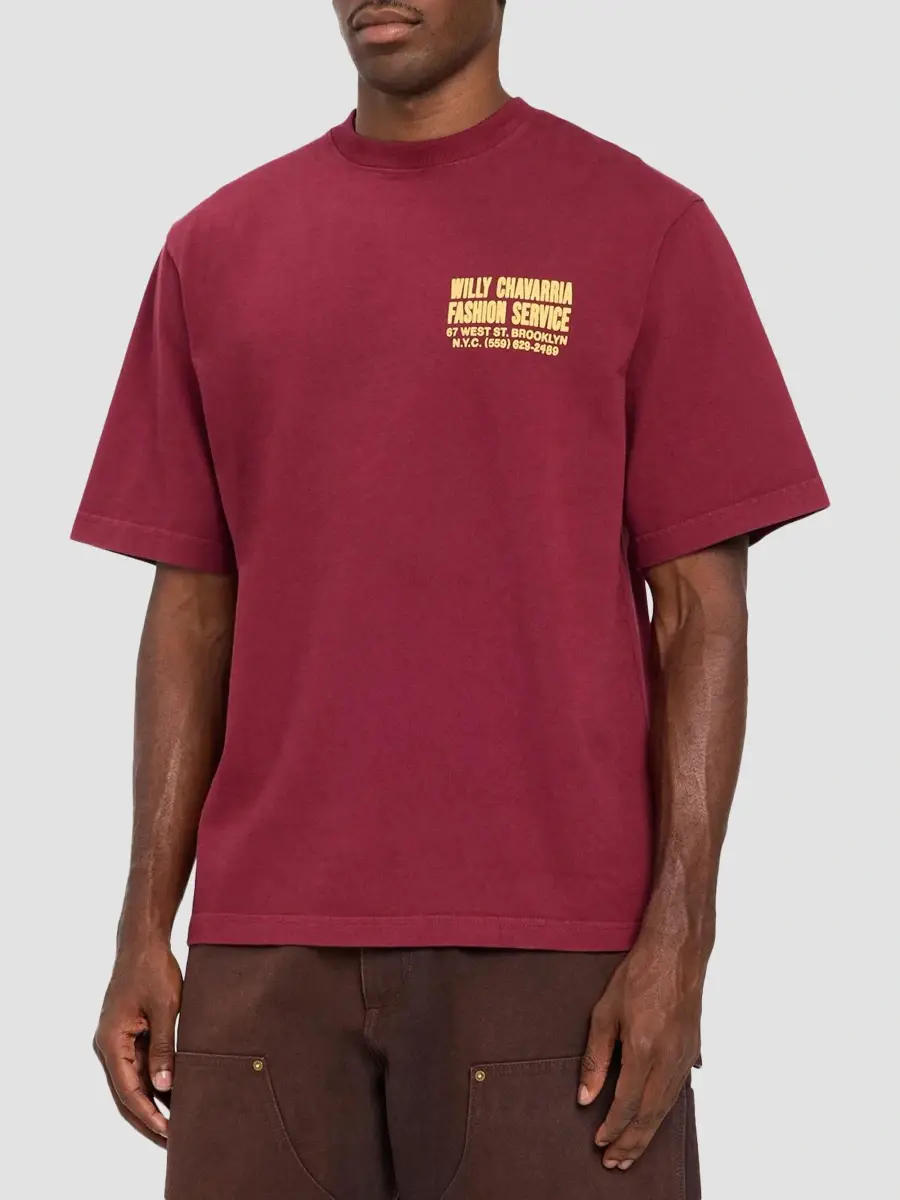 Willy Chavarria Men's Fashion Services Crewneck T-Shirt | Thumbnail 4