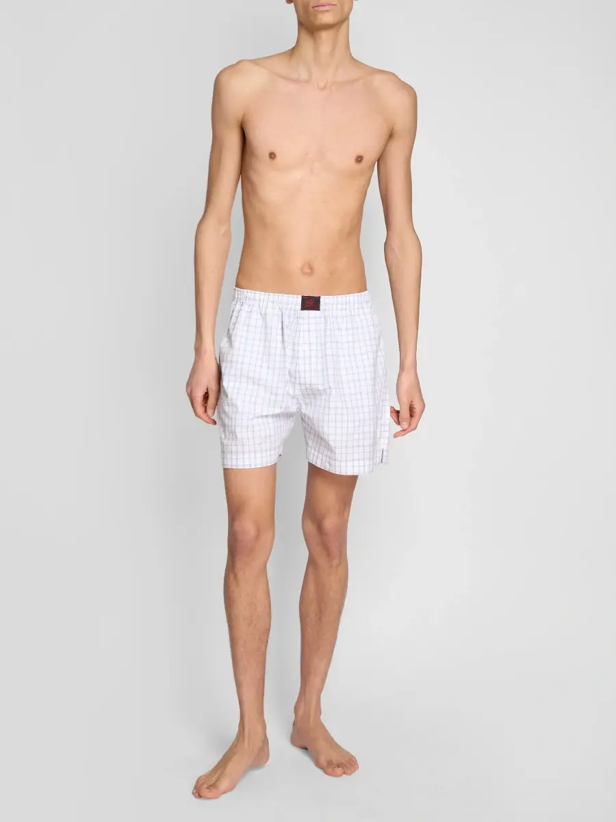 Willy Chavarria Men's Check Cotton Boxers | Thumbnail 2 Willy Chavarria Men's Check Cotton Boxers | Thumbnail 2