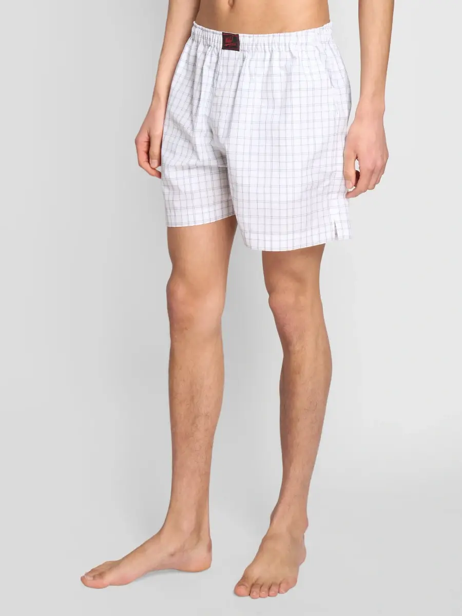 Willy Chavarria Men's Check Cotton Boxers | Thumbnail 4 Willy Chavarria Men's Check Cotton Boxers | Thumbnail 4