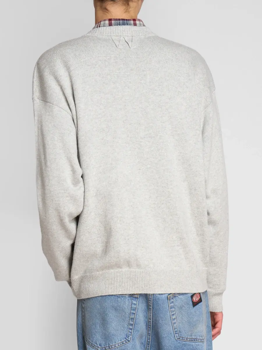 Willy Chavarria Men's Wool V-Neck Sweater | Thumbnail 3 Willy Chavarria Men's Wool V-Neck Sweater | Thumbnail 3