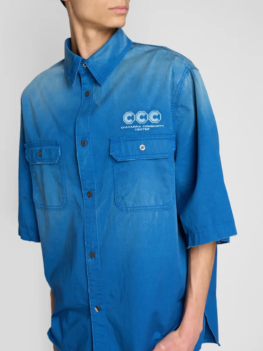 Willy Chavarria Men's Oversized Workwear Corcoran Overshirt | Thumbnail 5 Willy Chavarria Men's Oversized Workwear Corcoran Overshirt | Thumbnail 5
