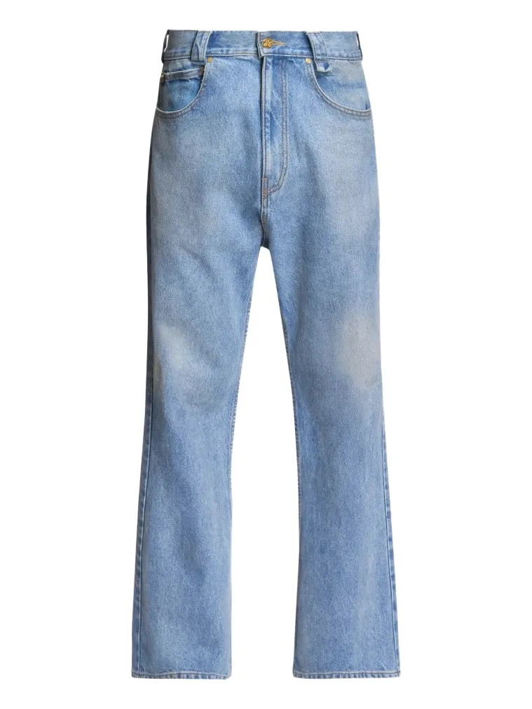 Willy Chavarria Men's Rigid Classic Flared Jeans