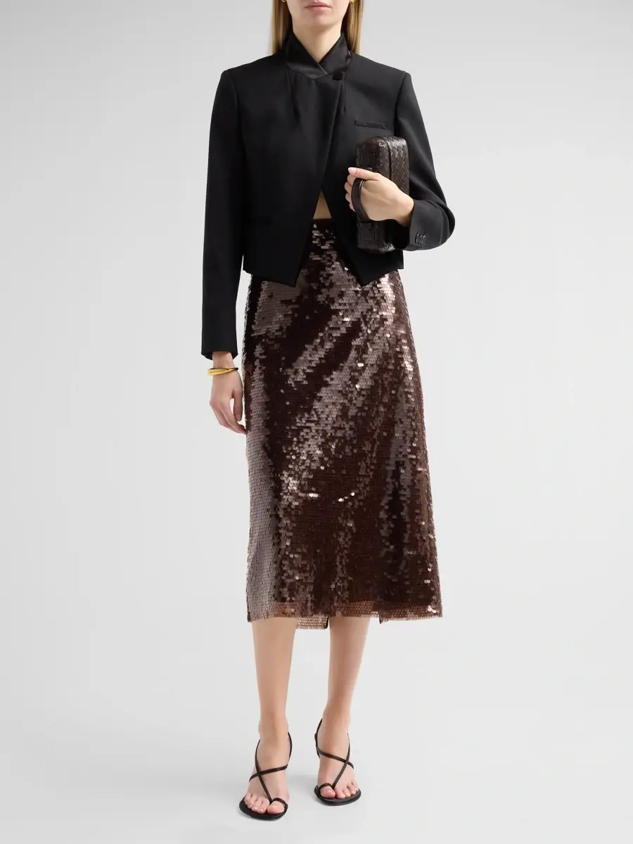 TANYA TAYLOR Women's Julie Stretch-Wool Blazer | Thumbnail 2
