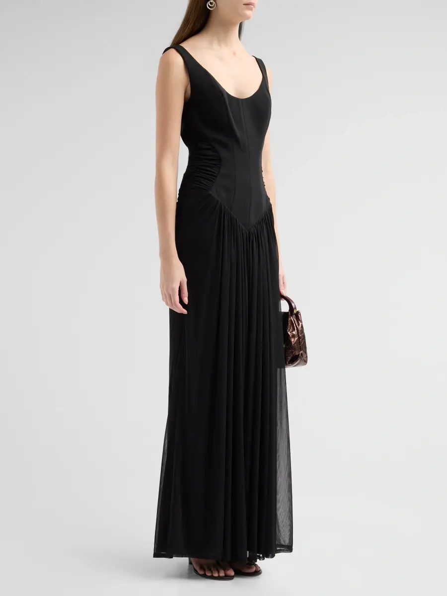 BLACK HALO Women's Ardenna Ruched Gown | Thumbnail 4 BLACK HALO Women's Ardenna Ruched Gown | Thumbnail 4
