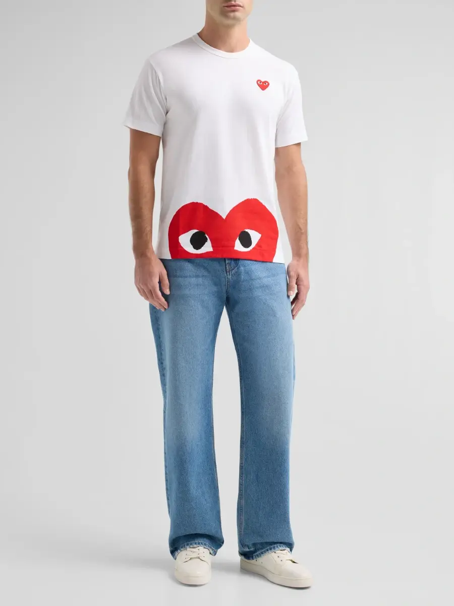 Comme des Garçons Men Heart Cotton Crewneck T-Shirt | Thumbnail 2 Comme des Garçons Men Heart Cotton Crewneck T-Shirt | Thumbnail 2