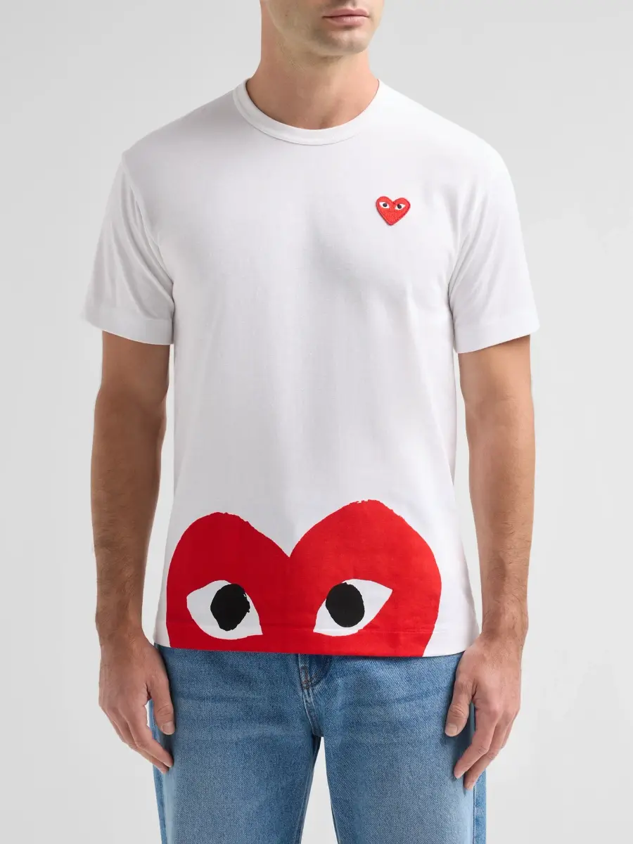 Comme des Garçons Men Heart Cotton Crewneck T-Shirt | Thumbnail 4 Comme des Garçons Men Heart Cotton Crewneck T-Shirt | Thumbnail 4