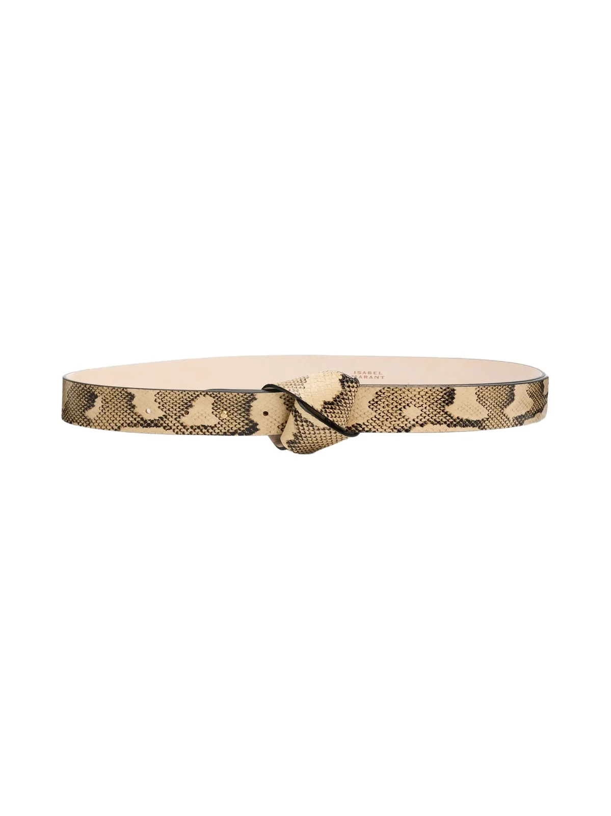 Women's Leather Snakeskin Print Belt Women's Leather Snakeskin Print Belt