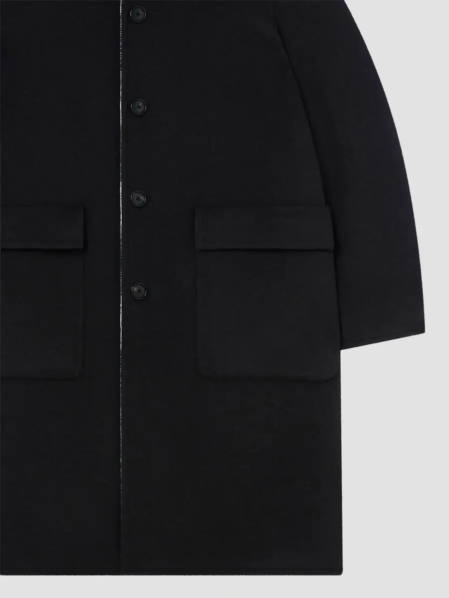 Givenchy Men's Coat in Wool - White Black | Thumbnail 5 Givenchy Men's Coat in Wool - White Black | Thumbnail 5
