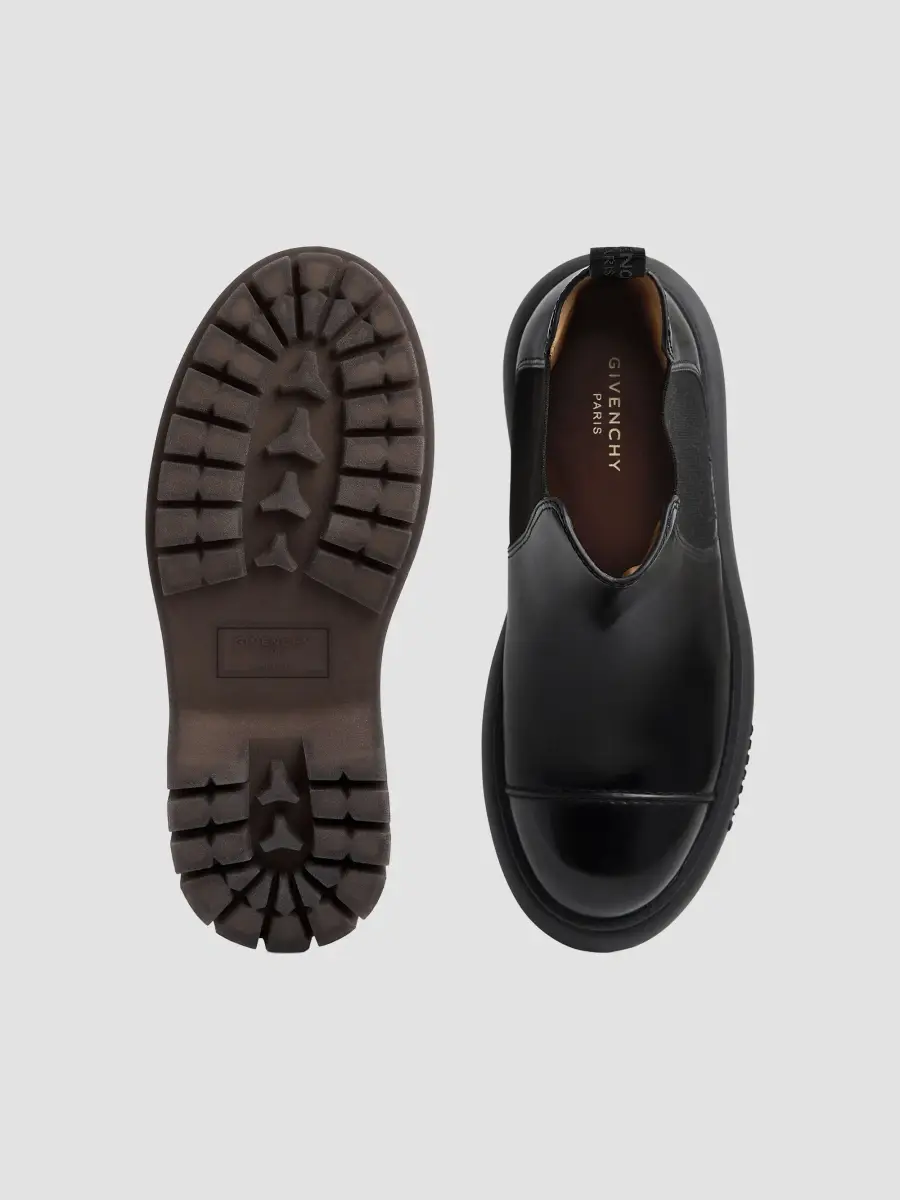 Givenchy Men's Cargo Chelsea Boots in Brushed Leather - Black | Thumbnail 4 Givenchy Men's Cargo Chelsea Boots in Brushed Leather - Black | Thumbnail 4