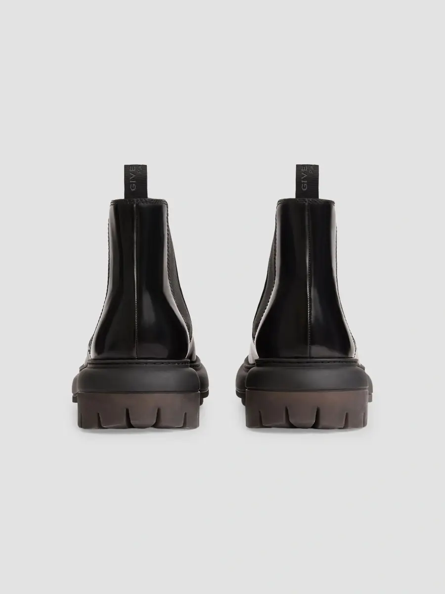 Givenchy Men's Cargo Chelsea Boots in Brushed Leather - Black | Thumbnail 5 Givenchy Men's Cargo Chelsea Boots in Brushed Leather - Black | Thumbnail 5