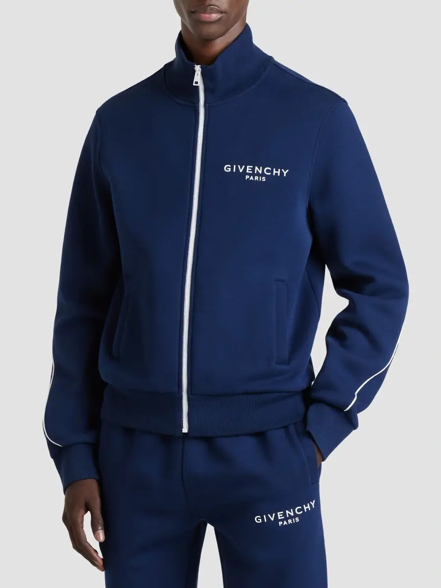 Givenchy Men's Couture Seam Track Top in Scuba - Deep Blue | Thumbnail 3
