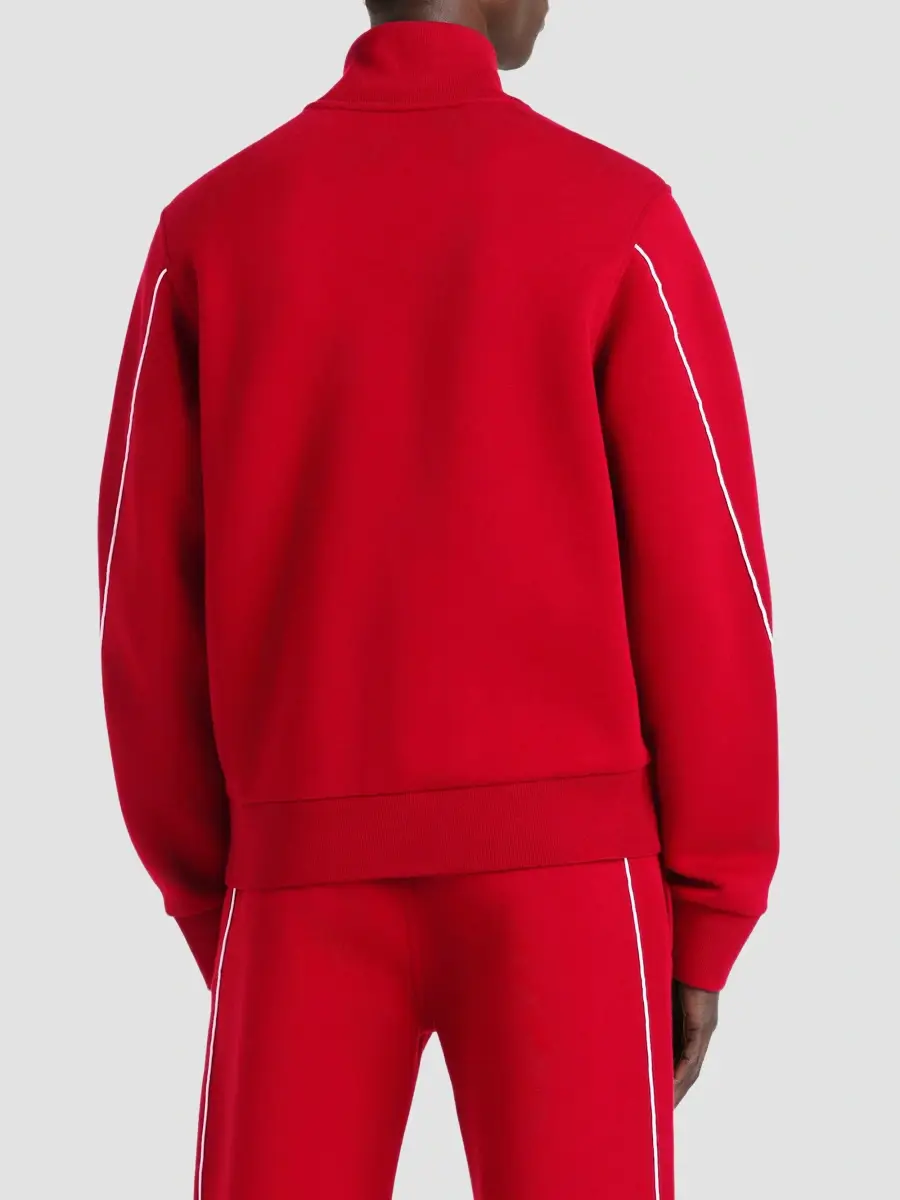 Givenchy Men's Couture Seam Track Top in Scuba - Red Pink | Thumbnail 4 Givenchy Men's Couture Seam Track Top in Scuba - Red Pink | Thumbnail 4