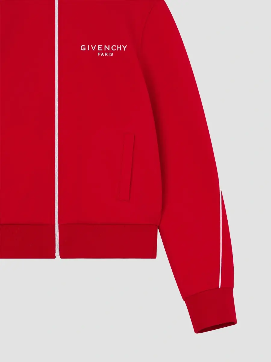 Givenchy Men's Couture Seam Track Top in Scuba - Red Pink | Thumbnail 5 Givenchy Men's Couture Seam Track Top in Scuba - Red Pink | Thumbnail 5