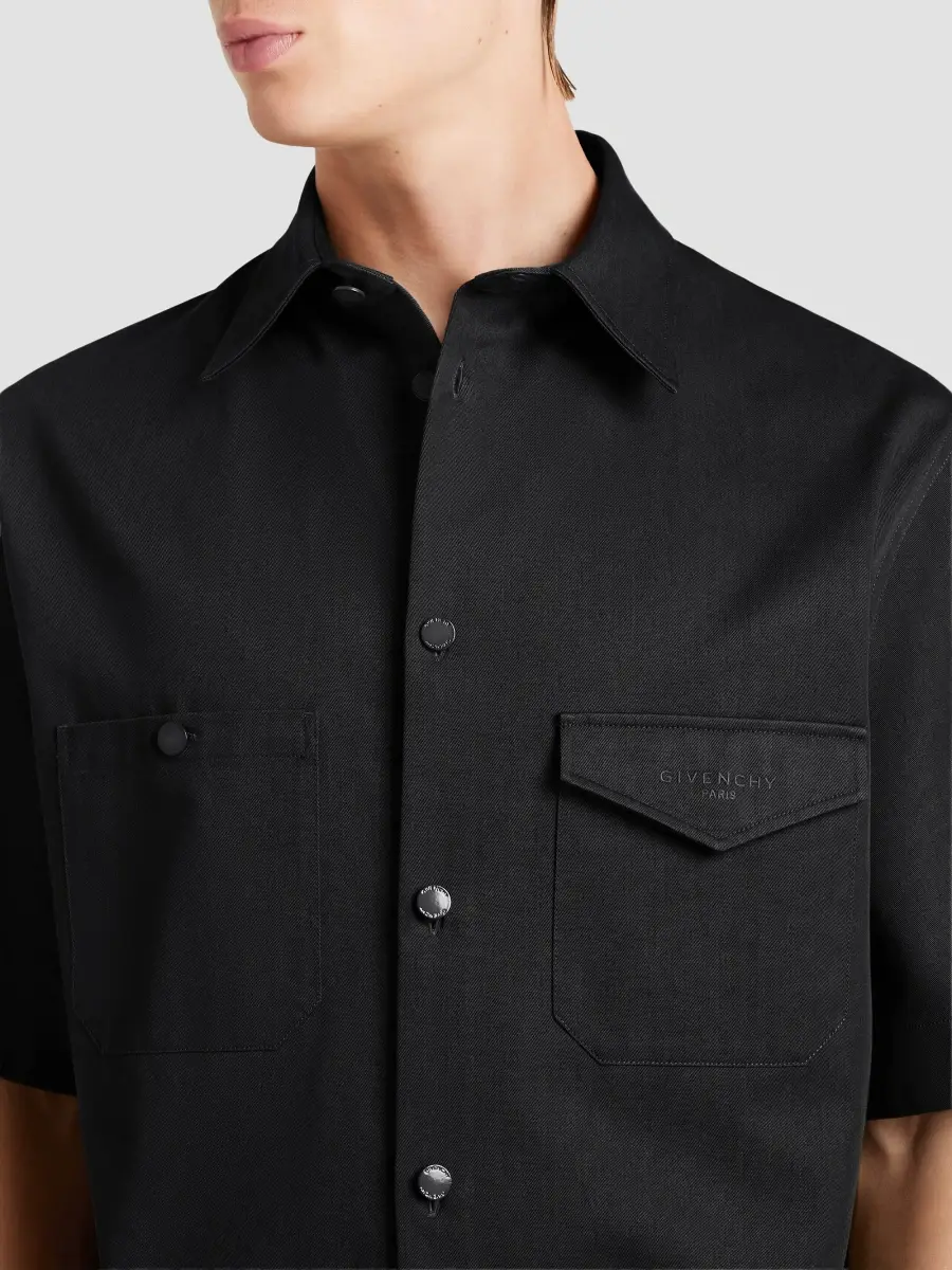 Givenchy Men's Couture Seam Shirt in Cotton - Black | Thumbnail 6 Givenchy Men's Couture Seam Shirt in Cotton - Black | Thumbnail 6