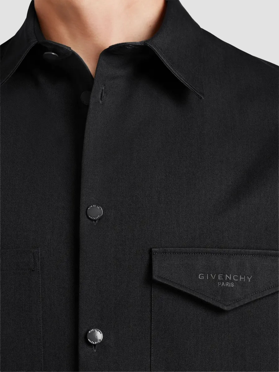 Givenchy Men's Couture Seam Shirt in Cotton - Black | Thumbnail 7 Givenchy Men's Couture Seam Shirt in Cotton - Black | Thumbnail 7