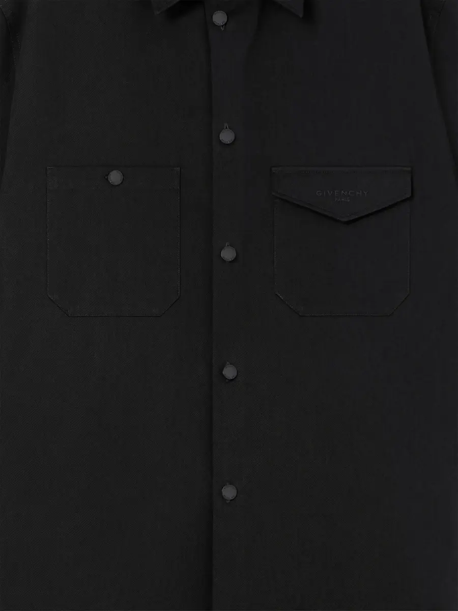 Givenchy Men's Couture Seam Shirt in Cotton - Black | Thumbnail 8 Givenchy Men's Couture Seam Shirt in Cotton - Black | Thumbnail 8