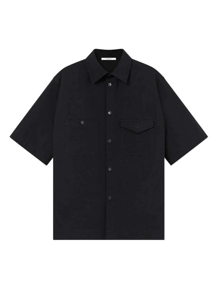 Givenchy Men's Couture Seam Shirt in Cotton - Black
