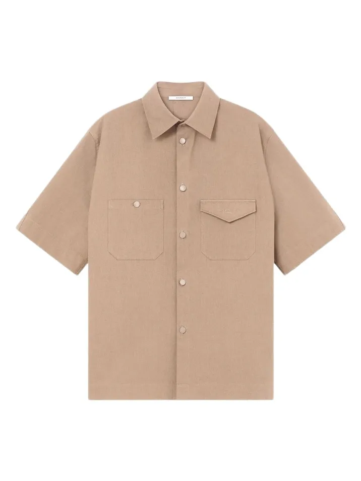 Givenchy Men's Couture Seam Shirt in Cotton - Beige