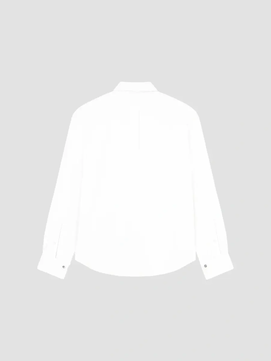 Givenchy Men's Shirt in Poplin with Detachable Collar and Plaston - White | Thumbnail 3 Givenchy Men's Shirt in Poplin with Detachable Collar and Plaston - White | Thumbnail 3