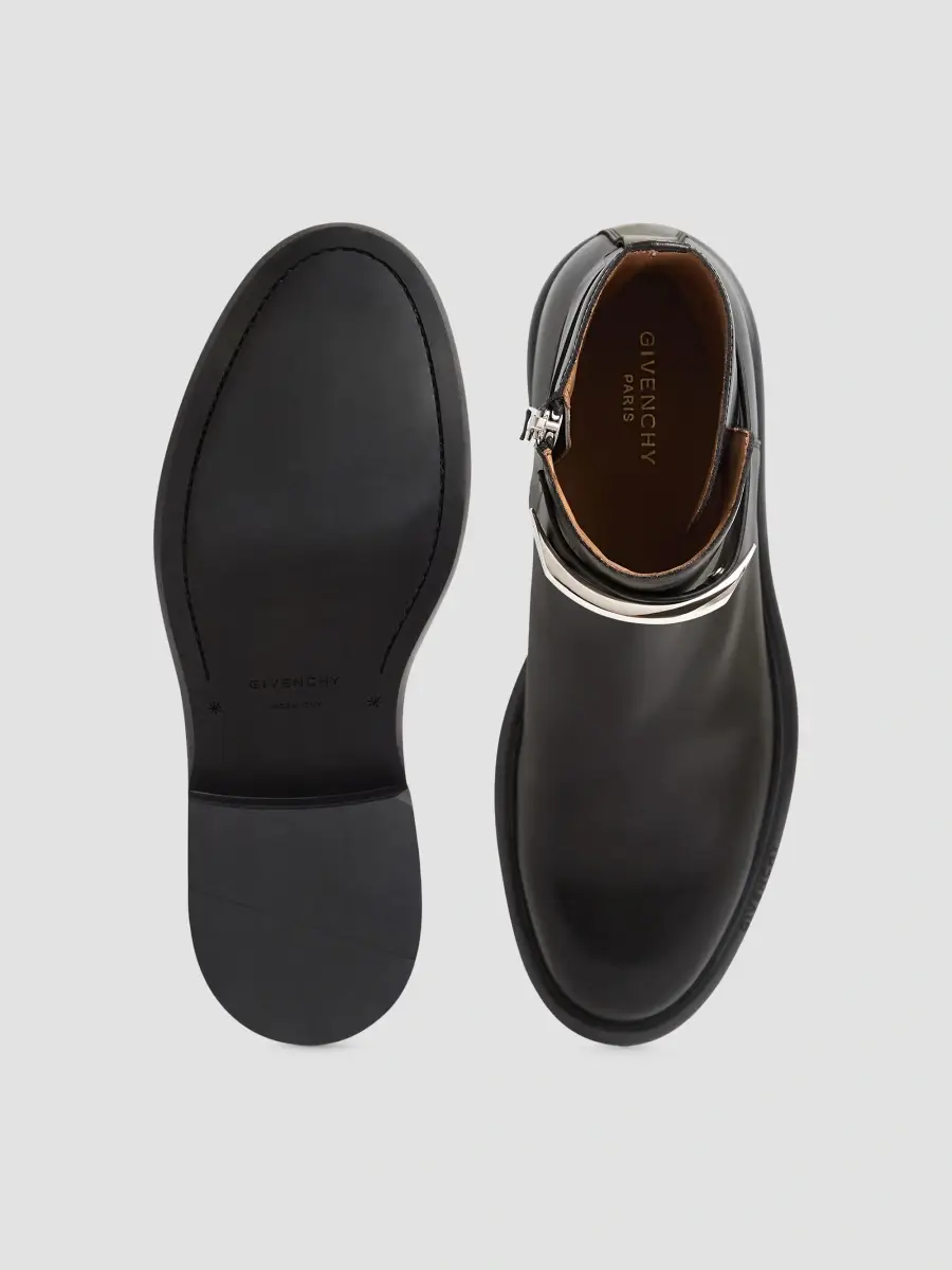 Givenchy Men's Gent Pinch Ankle Boots in Leather - Black | Thumbnail 4 Givenchy Men's Gent Pinch Ankle Boots in Leather - Black | Thumbnail 4