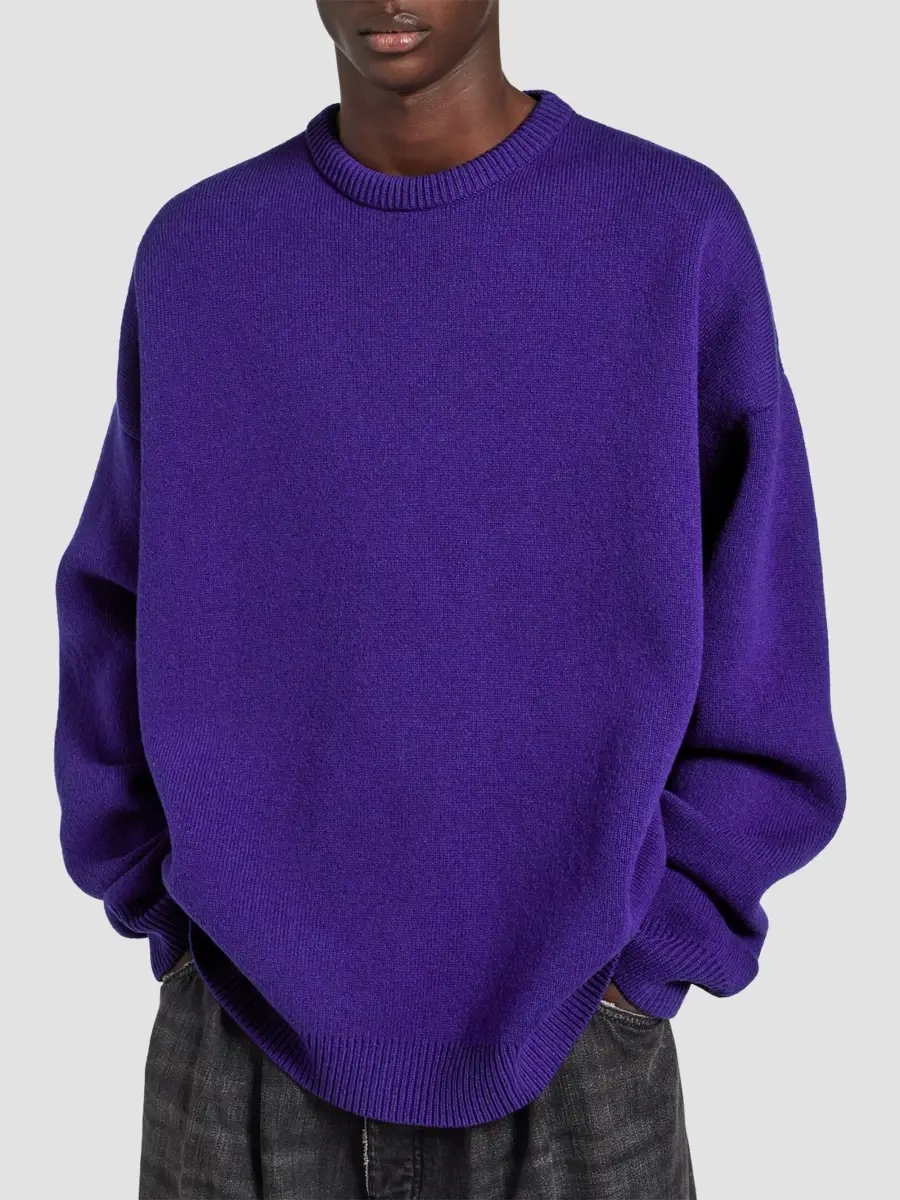 Balenciaga Men's Knitted City Crewneck Sweater | Thumbnail 3 Balenciaga Men's Knitted City Crewneck Sweater | Thumbnail 3